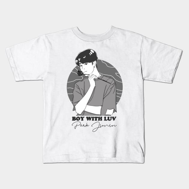 BTS - Park Jimin Kids T-Shirt by Nuril_Anwari